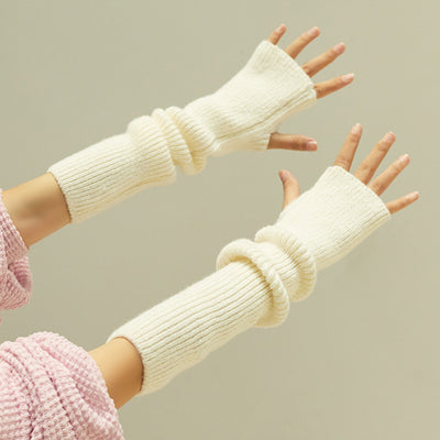 Guantes de Cachemira Mitones para Invierno - Diseño Liso y Elegante