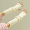 Guantes de Cachemira Mitones para Invierno - Diseño Liso y Elegante