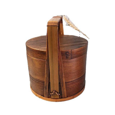 Fiambrera Japonesa Lacada de Dos Pisos - Portátil y Elegante - Image 8