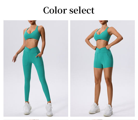 Shorts Deportivos Ajustados de Secado Rápido para Yoga y Running - Image 9