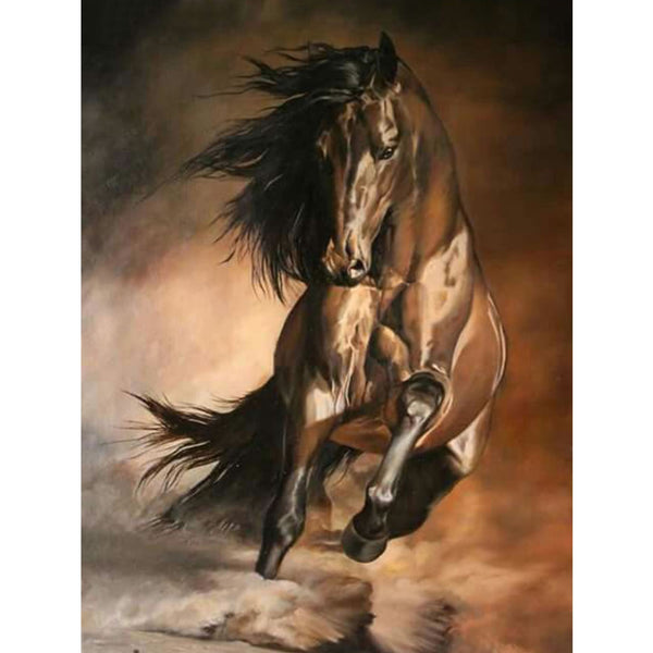 Cuadro de Diamantes Caballo - Pintura Completa con Cristales Brillantes