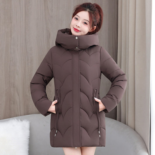 Abrigo Acolchado de Algodón Suelto Talla Pequeña Premium - Image 7
