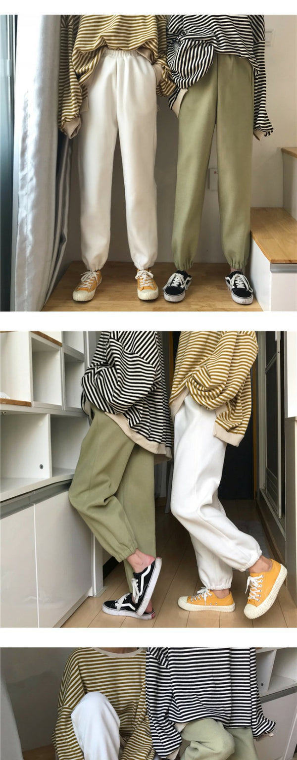 Pantalones Harem Baggy para Estudiantes - Corte Relajado y Cómodo