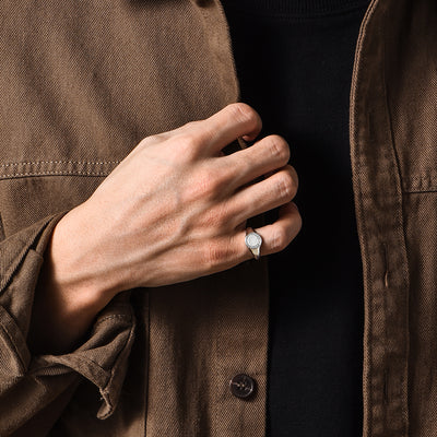Anillo de Plata Esterlina para Niños con Diseño Moderno