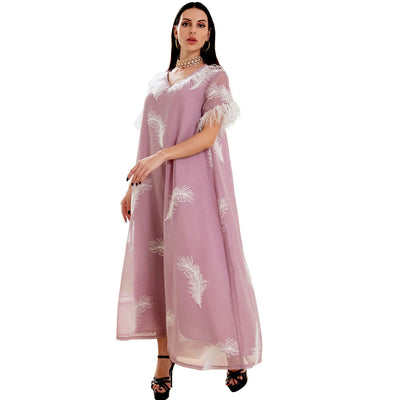 Blusa Escote V Plumas Moda Europea Elegante - Image 19