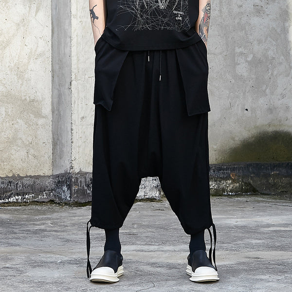 Pantalones Harem con Cordón Ajustable