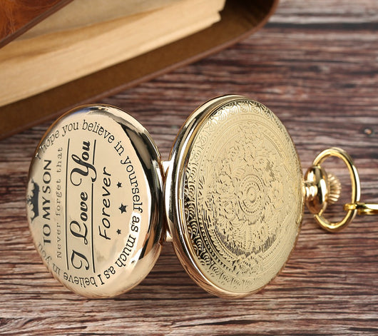 Reloj de Bolsillo Cadena "TE AMO POR SIEMPRE" - Image 9