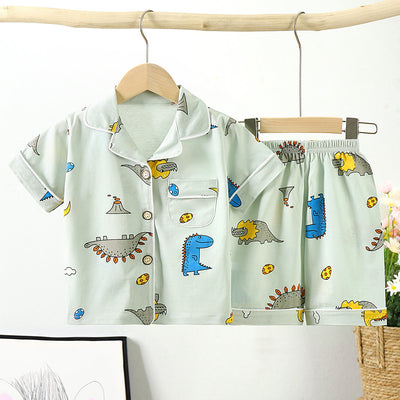 Pijama Infantil Estilo Coreano de Algodón con Cuello - Image 30