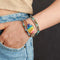 Pulsera de Cuero con Chakras del Emperador - Brazalete Bohemio de Amistad