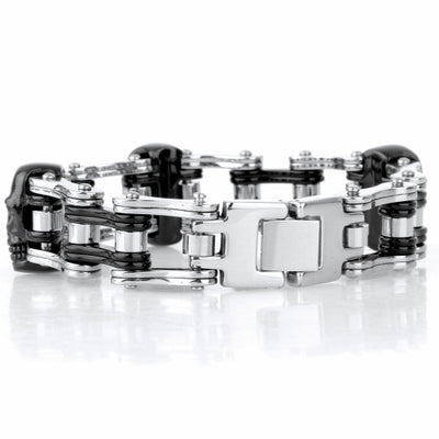 Pulsera de Acero Inoxidable con Calavera - Image 13