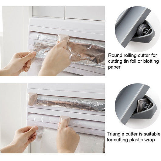 Organizador de Cocina Multiusos con Cortador de Film Adhesivo y Portarrollos - Image 10