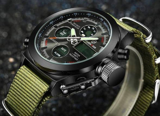 Reloj Deportivo Multifunción para Hombre - Estilo Urbano con Correa de Lona - Image 5
