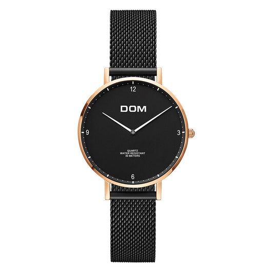 Reloj de Pareja Minimalista Acero Inoxidable Ultadelgado Resistente al Agua - Image 7