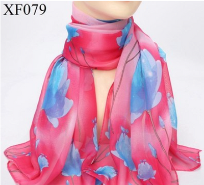 Pañoleta Estampada Primavera Otoño en Chifón Ligero - Image 14