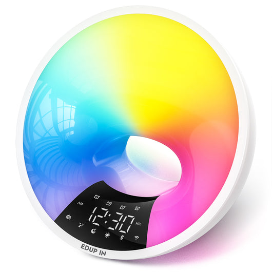 Reloj Despertador Inteligente WiFi con Luz de Simulación de Amanecer - Image 5