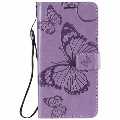 Funda de Cuero para Teléfono con Mariposa Prensada - Image 30