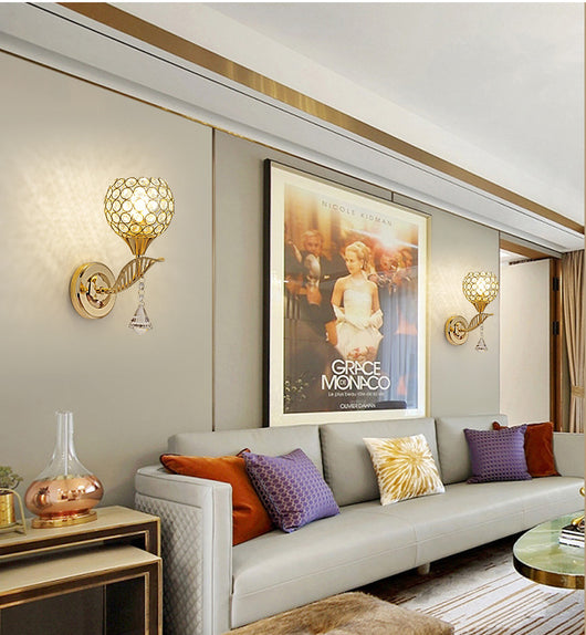 Lámpara de Pared LED Cristal Diseño Minimalista para Sala - Image 11
