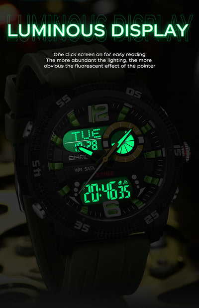 Reloj Deportivo Electrónico SANDA con Alarma y Luz Nocturna para Hombre - Image 13