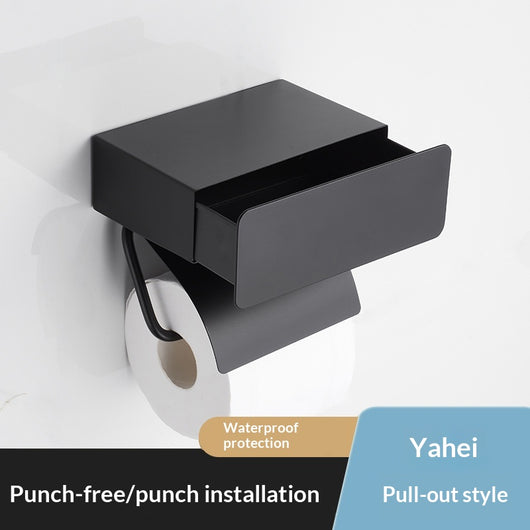 Organizador de Baño Negro con Repisa para Papel Higiénico y Toallitas - Image 9