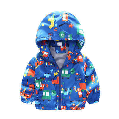Chaqueta Cortaviento Infantil con Estampado de Aviones - Image 10