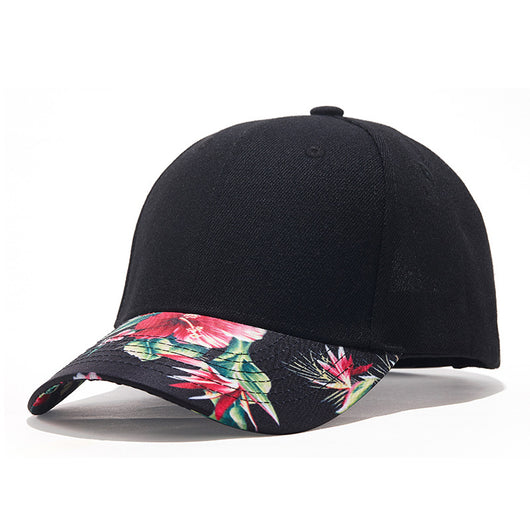 Gorra Unisex Estilo Pato con Flor para Actividades al Aire Libre