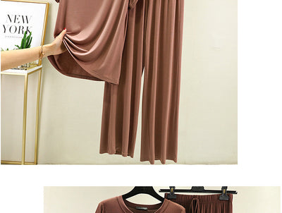 Conjunto de Casa Cómodo Estilo Coreano Talla Grande Mujer - Image 18