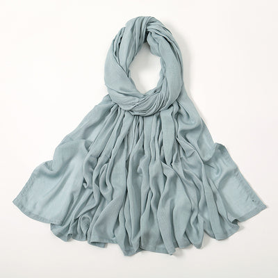 Pañuelo Modal Rayon Malayo Indonesio Colores Sólidos Transpirable - Image 54