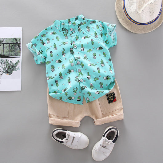 Playera Infantil Estampada Diseño Cactus