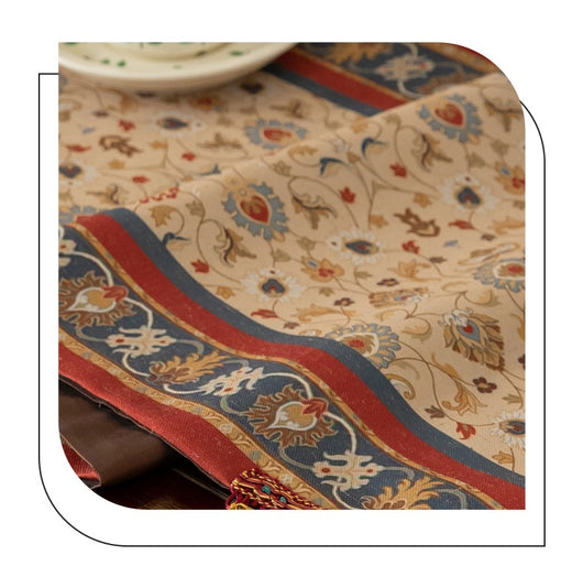 Camino de Mesa Vintage con Flecos Estilo Americano - Image 11