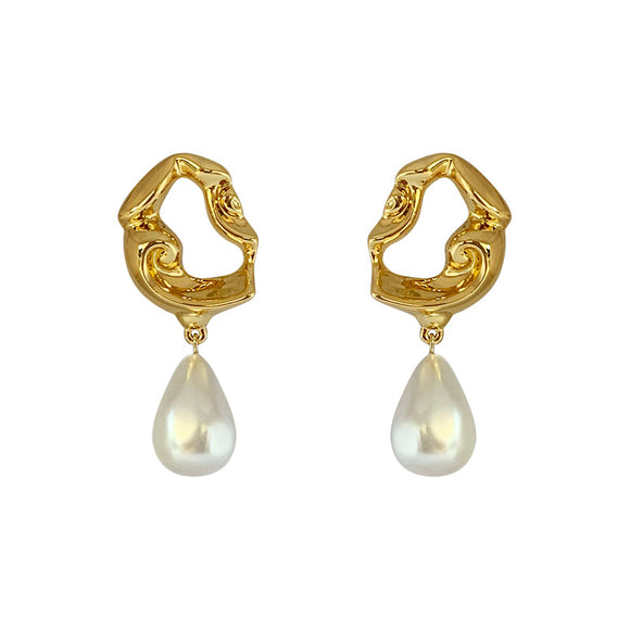 Aretes de Perla Barroca Irregular