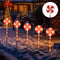 Luces Solares Decorativas LED para Jardín - Diseño Copo de Nieve