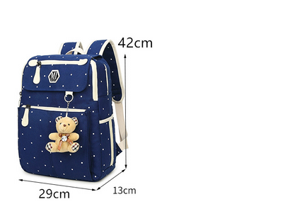 Mochila Canvas con Lunares - Diseño Moderno y Funcional - Image 12