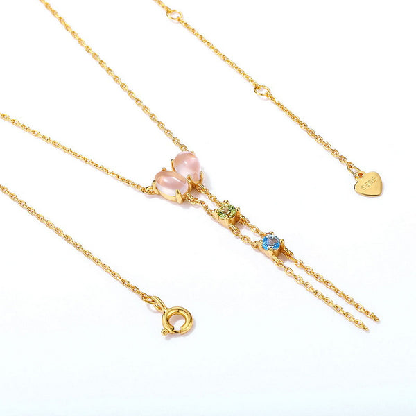 Collar de Peridoto y Topacio Brillante
