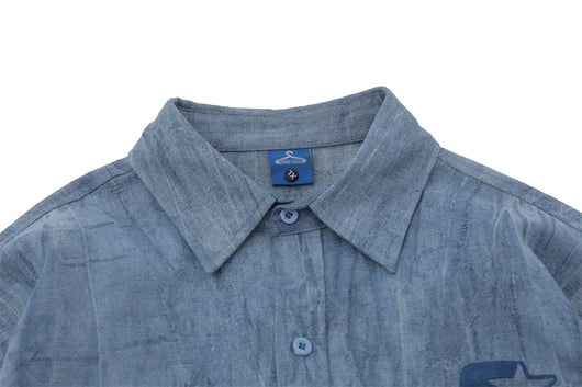Camisa de Lino y Algodón con Bordado Artesanal para Hombre - Image 18
