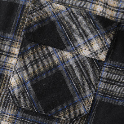Camisa de Cuadros Cálida con Forro de Terciopelo para Hombre - Image 7