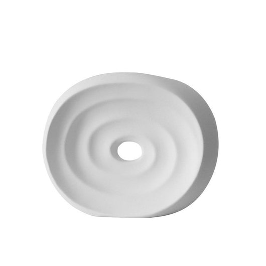 Jarrón Decorativo de Cerámica Blanco y Negro Mate - Adornos Roscados para el Hogar - Image 4