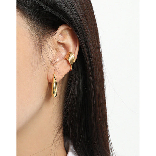 Aretes de Plata Esterlina Irregulares Audaces para Mujer - Image 5