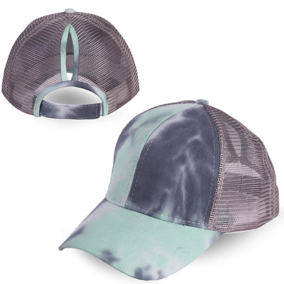 Gorra de Béisbol Tie-Dye con Cola de Caballo - Image 13