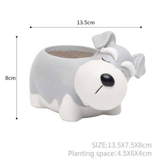 Maceta Decorativa Mascota Durmiente con Suculenta - Image 7