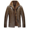 Chaqueta PU Cuello Alto Casual