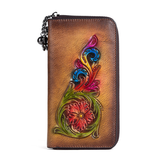 Bolso de Cuero Genuino Marrón Mediano para Mujer - Image 6