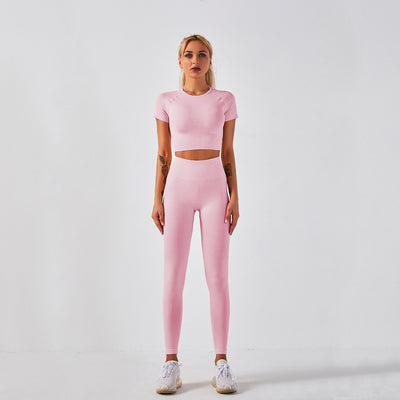 Conjunto Deportivo Mujer Yoga Sin Costuras - Diseño Seamless Ajustado - Image 8