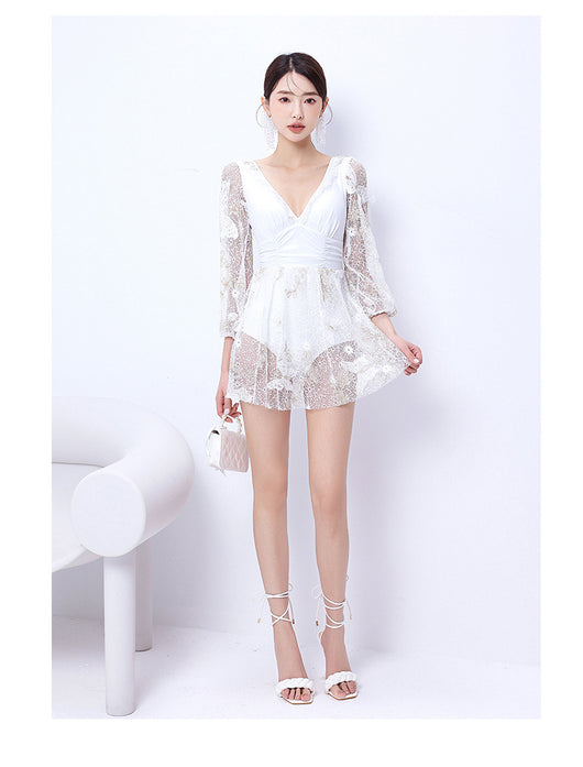 Traje de Baño Mujer Triangular Ahuecado con Espalda Descubierta - Image 13