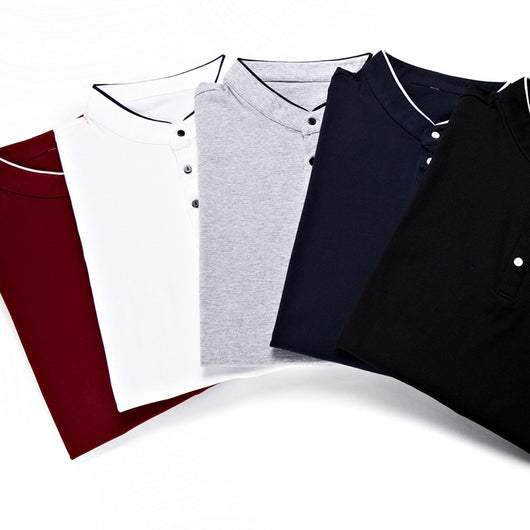 Camiseta Manga Larga Cuello Mao de Algodón para Hombre - Image 8
