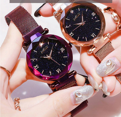 Reloj Cuarzo Estrellado con Correa Magnética Lazy - Image 10