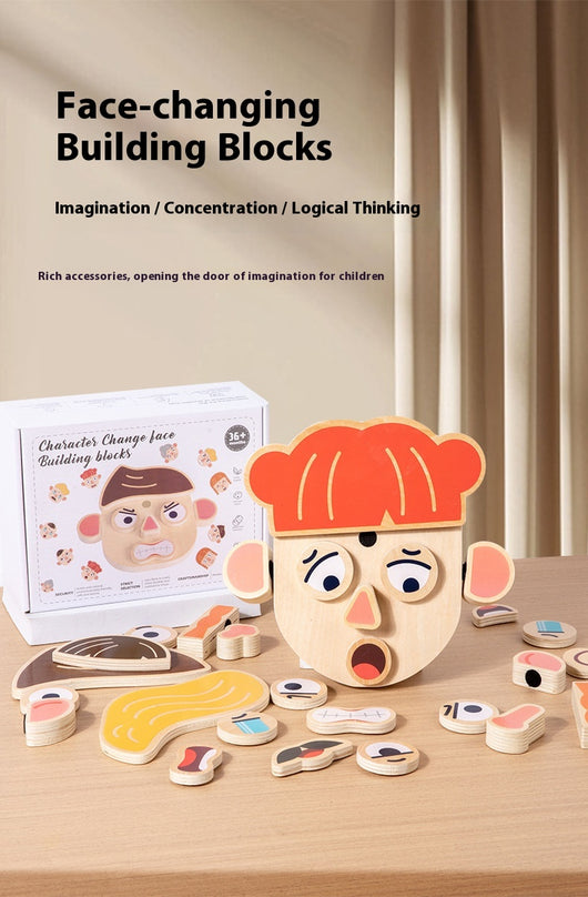 Cubo de Cambio de Caras - Bloques de Construcción Puzzle para Niños - Image 12