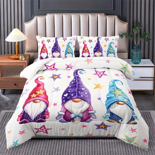 Juego de Cama Estampado Setas - Set de 3 Piezas