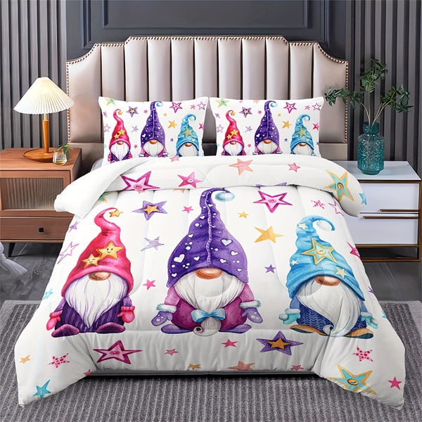 Juego de Cama Estampado Setas - Set de 3 Piezas