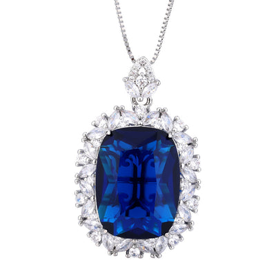 Traje Elegante para Mujer con Espinela Azul Simulada - Image 9
