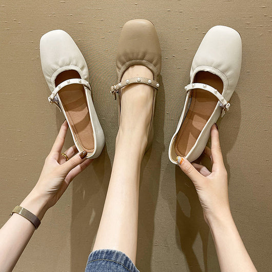 Mocasines Elegantes con Hebilla de Palabra Única para Mujer - Image 6